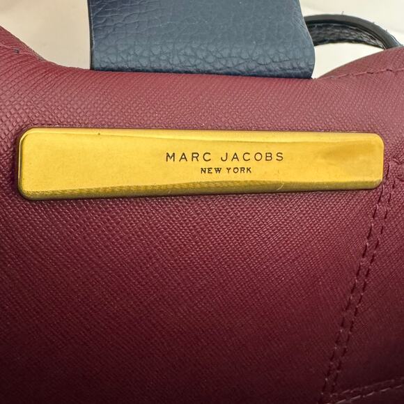 Marc Jacobs The Editor Bowling Bag Small Tote Navy Blue - Picture 10 of 11